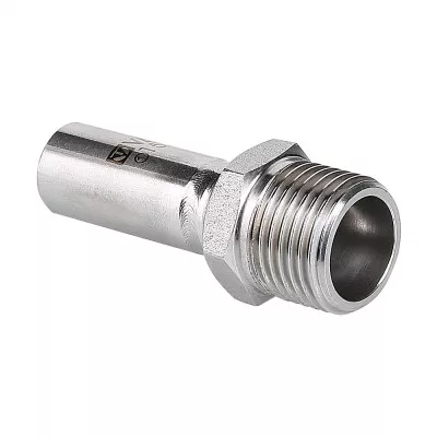 Купить Фитинг из нержавеющей стали – вставка с наружной резьбой VALTEC по лучшей цене с доставкой - интернет-магазин Прогрессивные решения